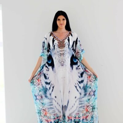 Tribal Kaftan Dress, Plus Size Kaftan Dress, Embellished Kaftan,